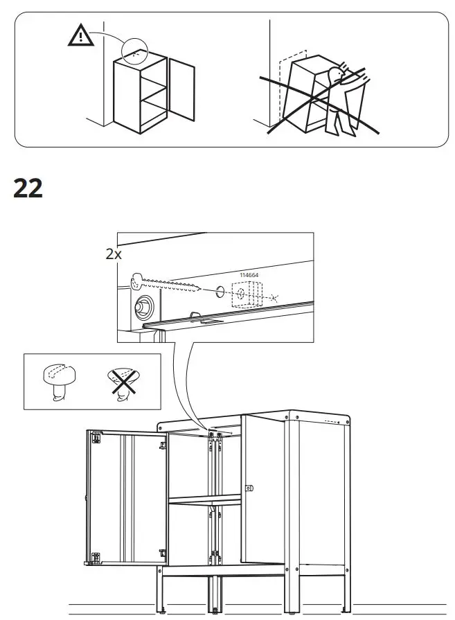 IKEA KOLBJORN Cabinet Instruction Manual - How to use 22