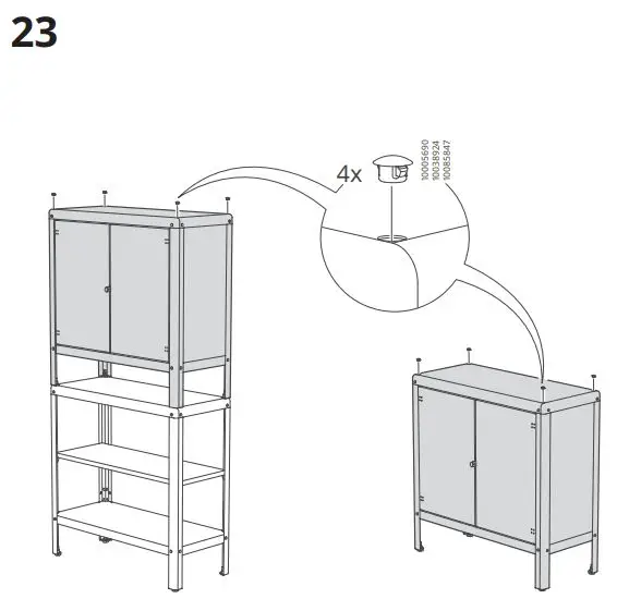 IKEA KOLBJORN Cabinet Instruction Manual - How to use 23
