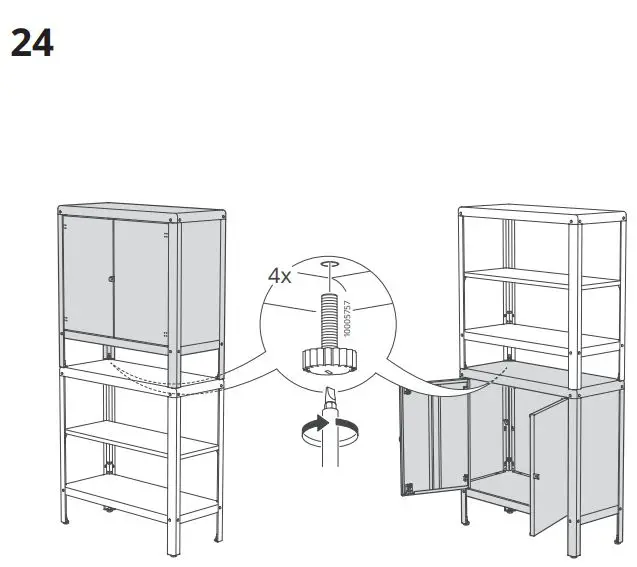 IKEA KOLBJORN Cabinet Instruction Manual - How to use 24