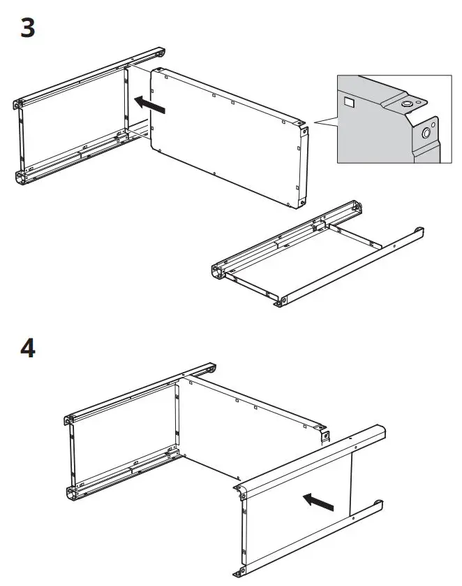IKEA KOLBJORN Cabinet Instruction Manual - How to use 3,4