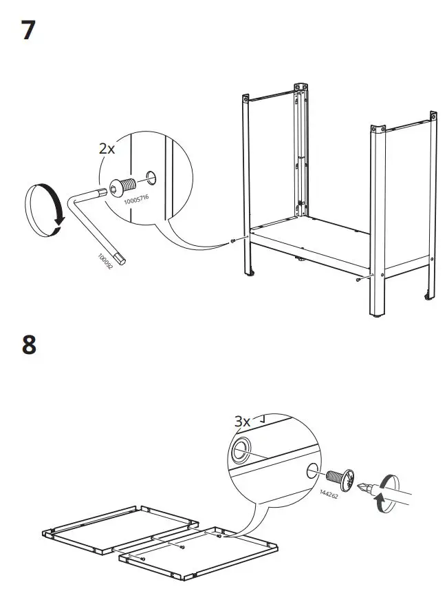 IKEA KOLBJORN Cabinet Instruction Manual - How to use 7,8