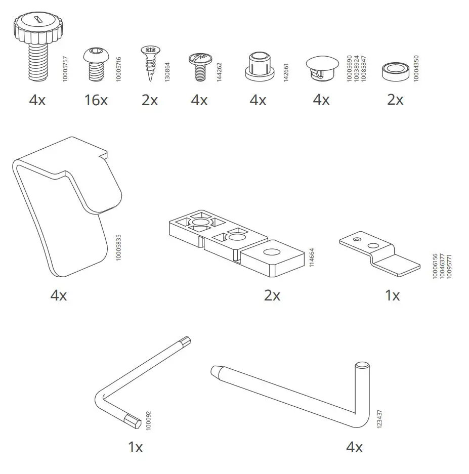 IKEA KOLBJORN Cabinet Instruction Manual - Screw