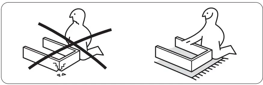 IKEA KOLBJORN Cabinet Instruction Manual - set properly