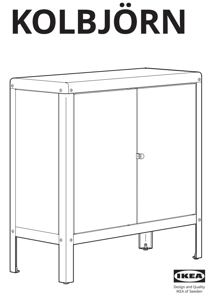IKEA KOLBJORN Cabinet Instruction Manual