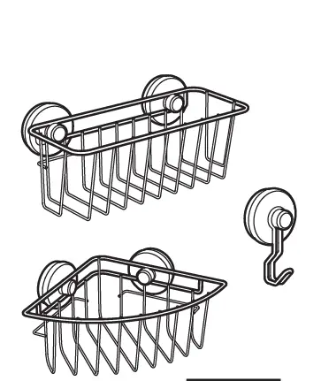 IKEA KROKF JORDEN Basket with Suction Cup-fig-1