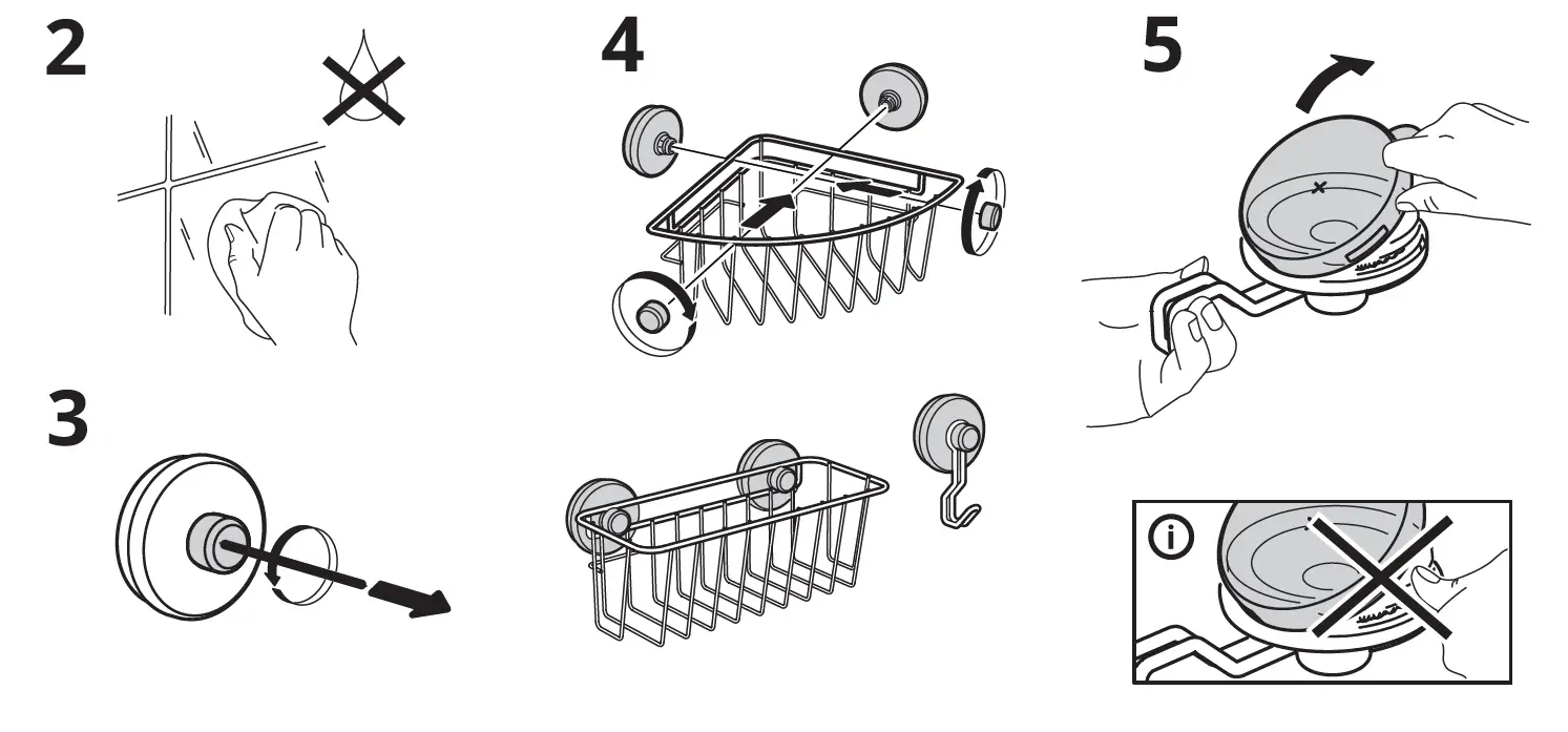 IKEA KROKF JORDEN Basket with Suction Cup-fig-4