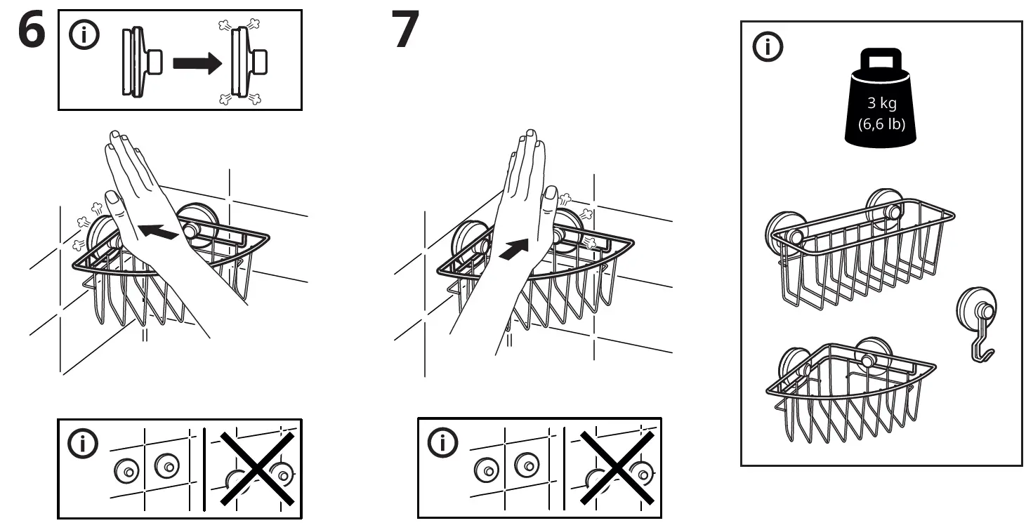 IKEA KROKF JORDEN Basket with Suction Cup-fig-5