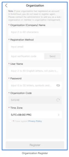 Create the Solis Cloud Account