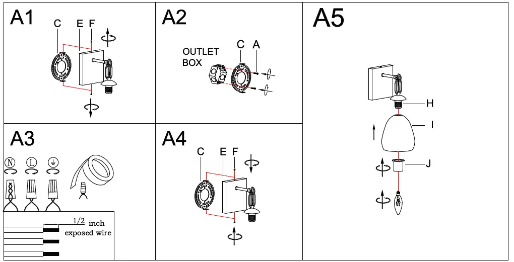 LNC LUVAQF370W1H8C Blobfish 5.1 In W 1 Light Polished Gold Modern Contemporary LED Wall Sconce 4