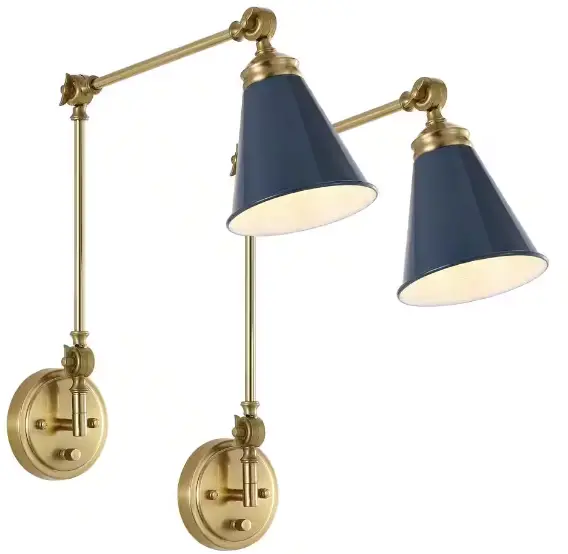 LNC LUVAQF370W1H8C Blobfish 5.1 In W 1 Light Polished Gold Modern Contemporary LED Wall Sconce