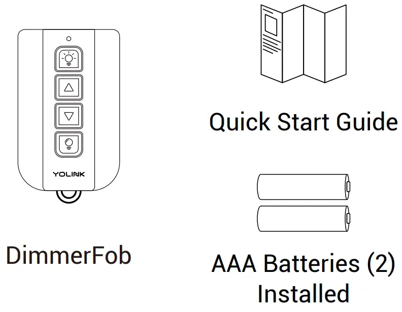 YOLINK YS3606-UC DimmerFob Dimmer Switch - In the Box