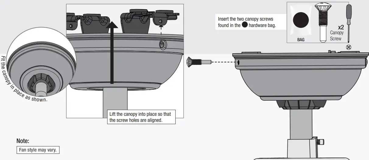 Installing the Canopy