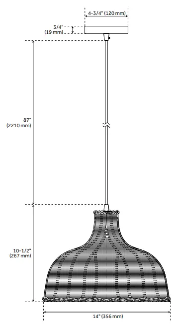 Signature-Hardware-953463-Bowfin-Pendant-Light-Single-Light-fig-1