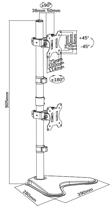 Neomounts-FPMA-D550DDVBLACK-Monitor-Desk-Stand-1