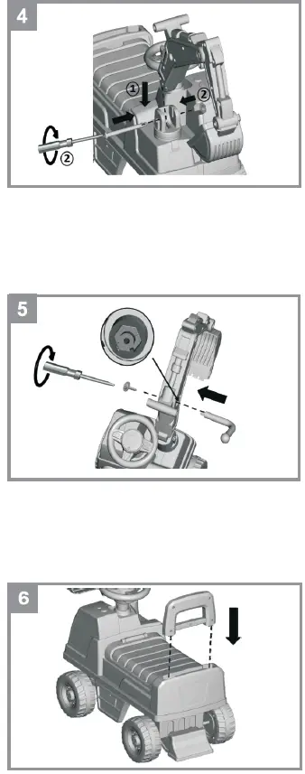 TOYZ Excavator Ride On Push Cars 3