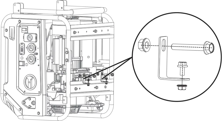 Remove shipping bracket