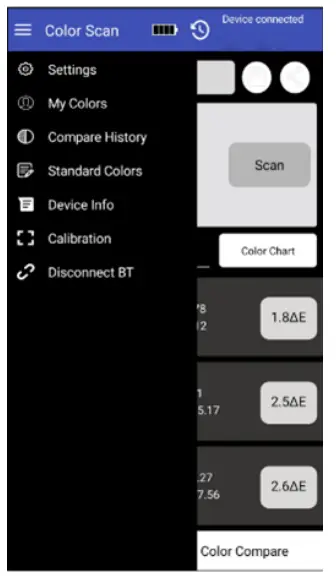 Linshang LS170 Portable Colorimeter App - APP icon2