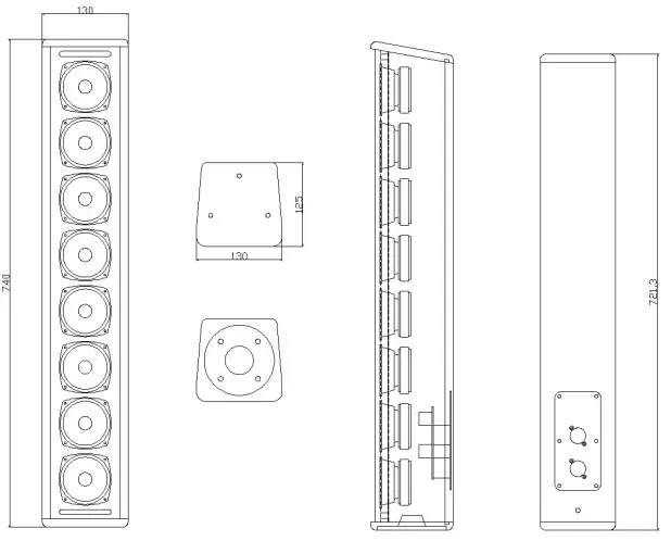 PRO DG SYSTEMS i 803 Passive Speaker - Architectural