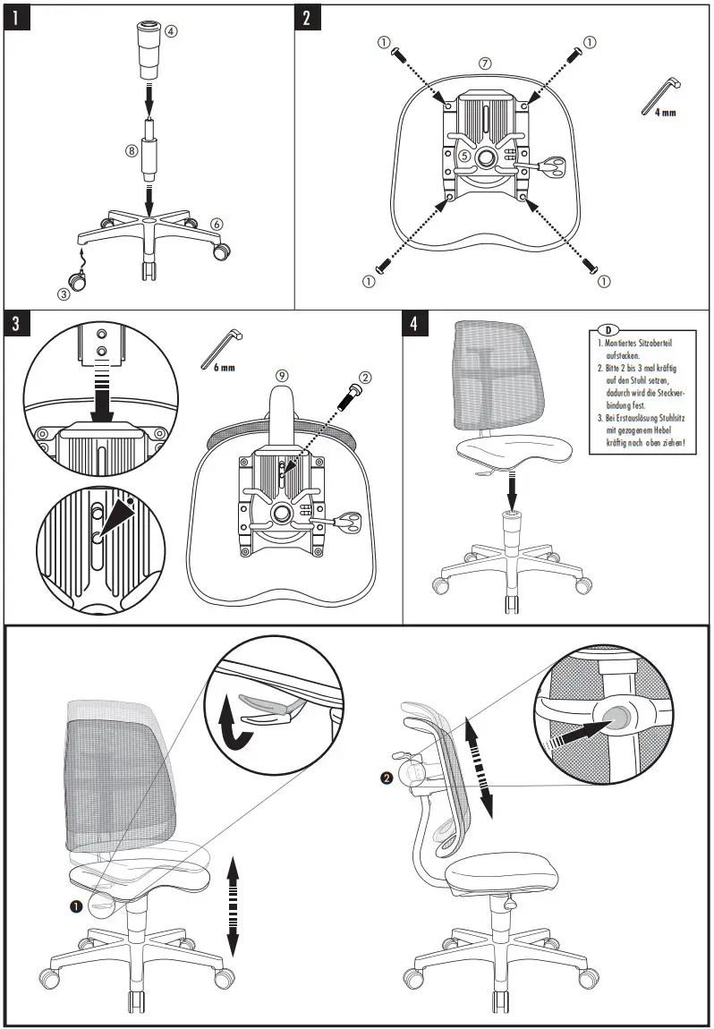 PAIDI SINO 2 Children's Swivel Chair - Figure