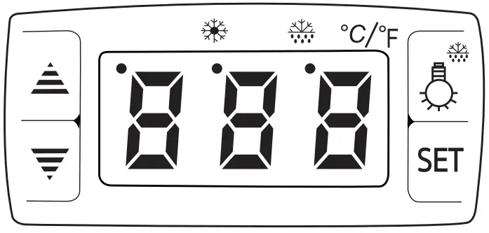 POLAR CD229-A Refrigerated Display Merchandiser - Control Panel