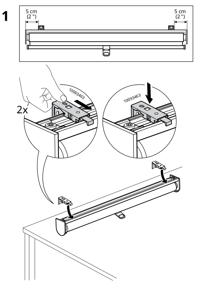 IKEA SKOGSKLÖVER Roller Blind White - Figure 2