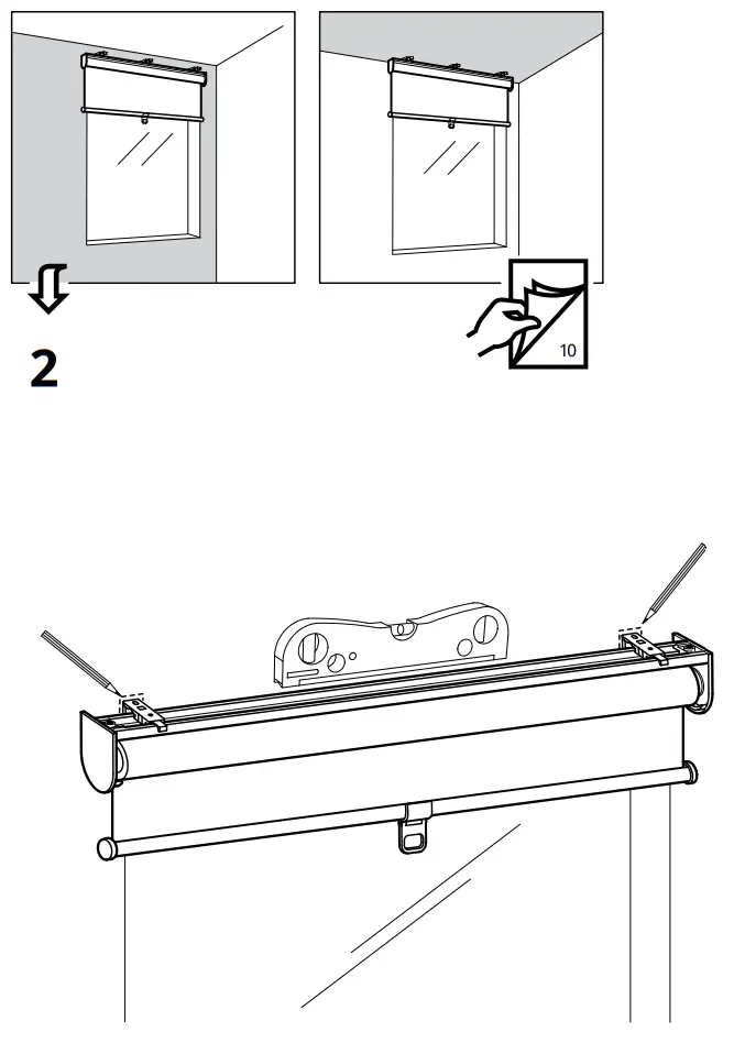 IKEA SKOGSKLÖVER Roller Blind White - Figure 3