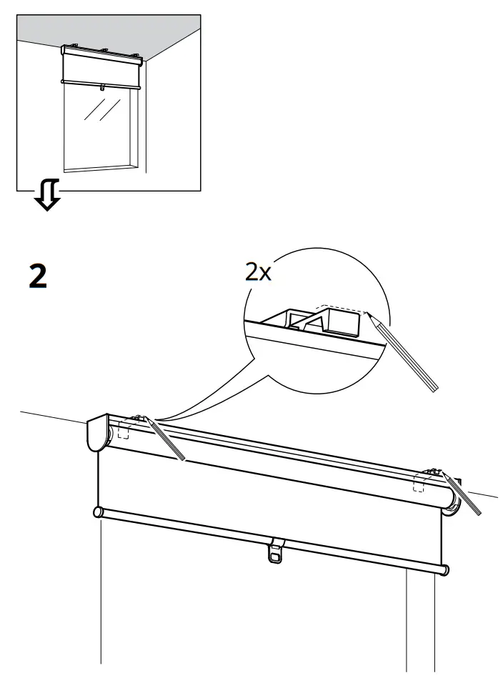 IKEA SKOGSKLÖVER Roller Blind White - Figure 6