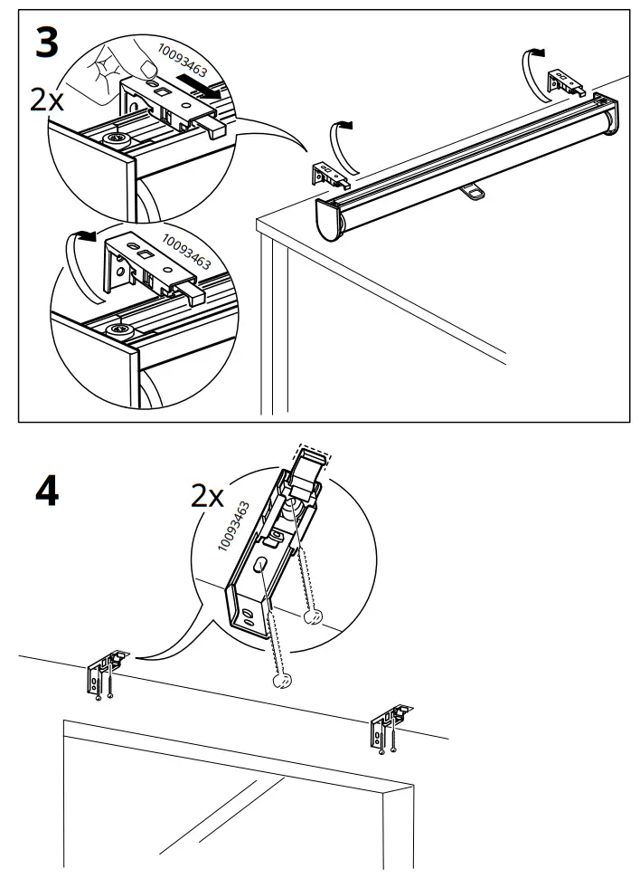 IKEA SKOGSKLÖVER Roller Blind White - Figure 7
