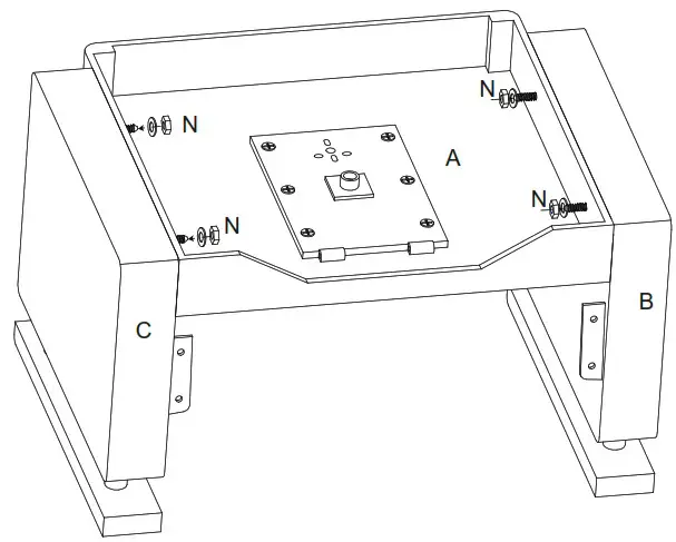 THE HOME DEPOT ZQ DAEMZV Dark Brown PU Leather Seat 360° Rolling Swivel Hair Salon Spa Equipment - PRODUCT ASSEMBLY 1