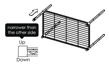 CAPHAUS RWW-CH24143BK Black 3-Tier Adjustable Height Wire Welded Steel Garage Storage Shelving Unit - FIG 1