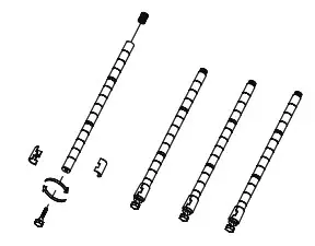 CAPHAUS RWW-CH24143BK Black 3-Tier Adjustable Height Wire Welded Steel Garage Storage Shelving Unit - FIG