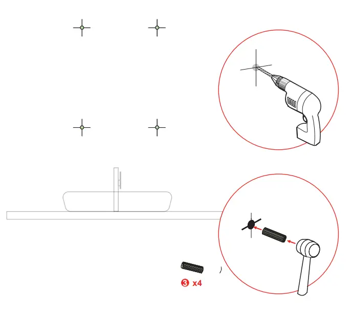 THE HOME DEPOT 21 Inch Rectangular Black Wood Surface Mount Medicine Cabinet - Fig3