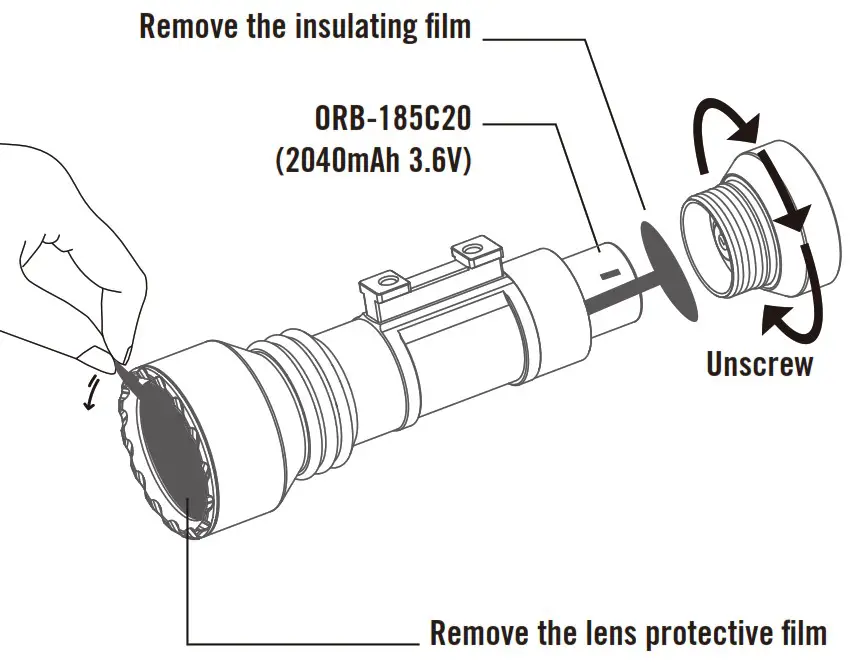 OLIGHT M-Lok Rail Mount Javelot Tac - Unscrew