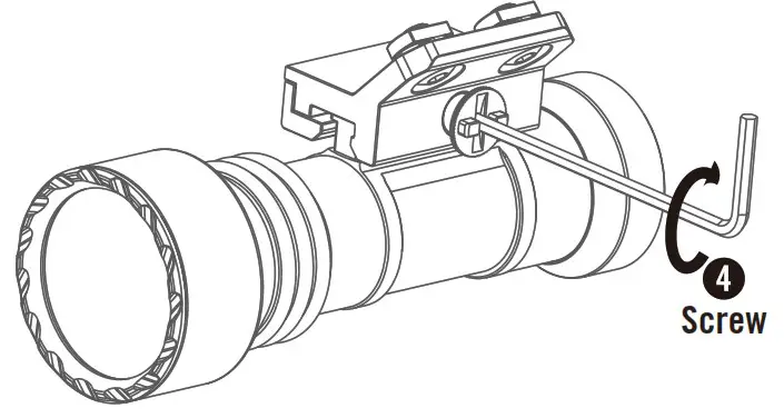 OLIGHT M-Lok Rail Mount Javelot Tac - clockwise