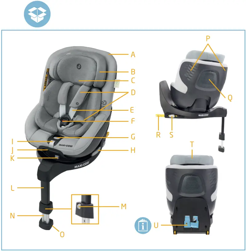 MAXI COSI Mica Pro Eco i Size 360 Degree Rotative Car Seat - Figure 1
