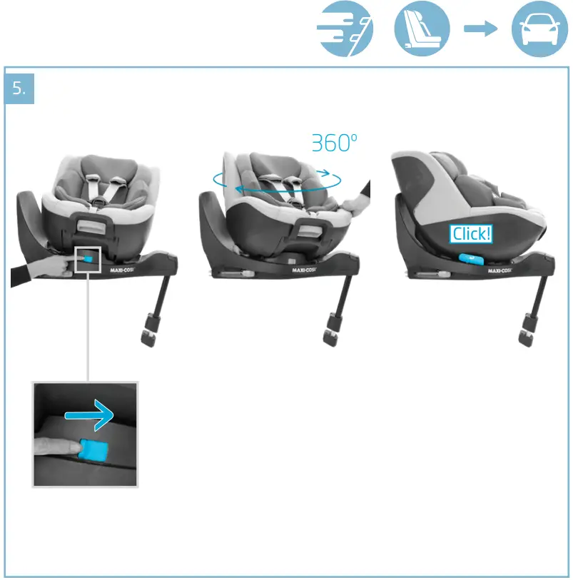 MAXI COSI Mica Pro Eco i Size 360 Degree Rotative Car Seat - Figure 1
