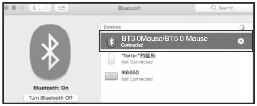 Shenzhen Dwason Technology Co Ltd KB220 Wireless Backlit Keyboard and Mouse - Bluetooth Connection Mode of the Mouse 12