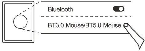 Shenzhen Dwason Technology Co Ltd KB220 Wireless Backlit Keyboard and Mouse - Bluetooth Connection Mode of the Mouse 4