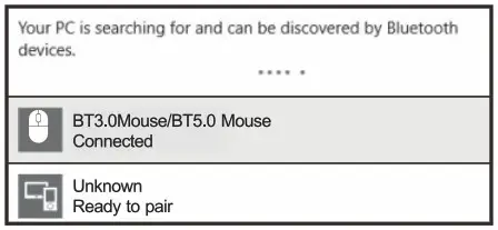 Shenzhen Dwason Technology Co Ltd KB220 Wireless Backlit Keyboard and Mouse - Bluetooth Connection Mode of the Mouse 9