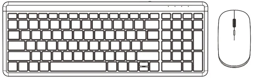 Shenzhen Dwason Technology Co Ltd KB220 Wireless Backlit Keyboard and Mouse - Cover