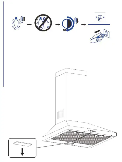 cata V-5000 Stainless Steel Hood - LAMP