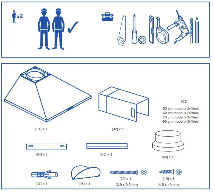 cata V-5000 Stainless Steel Hood - fig 2