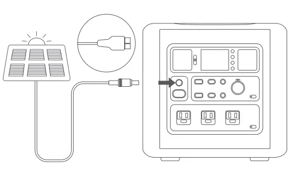 Charging the power station
