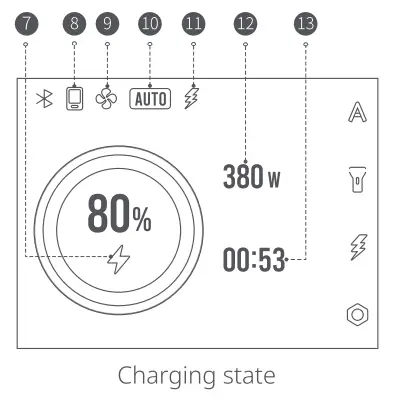 Charging/discharging only interface