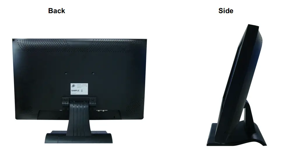 speco technologies M19LED2 LCD Monitor with HDMI - Side