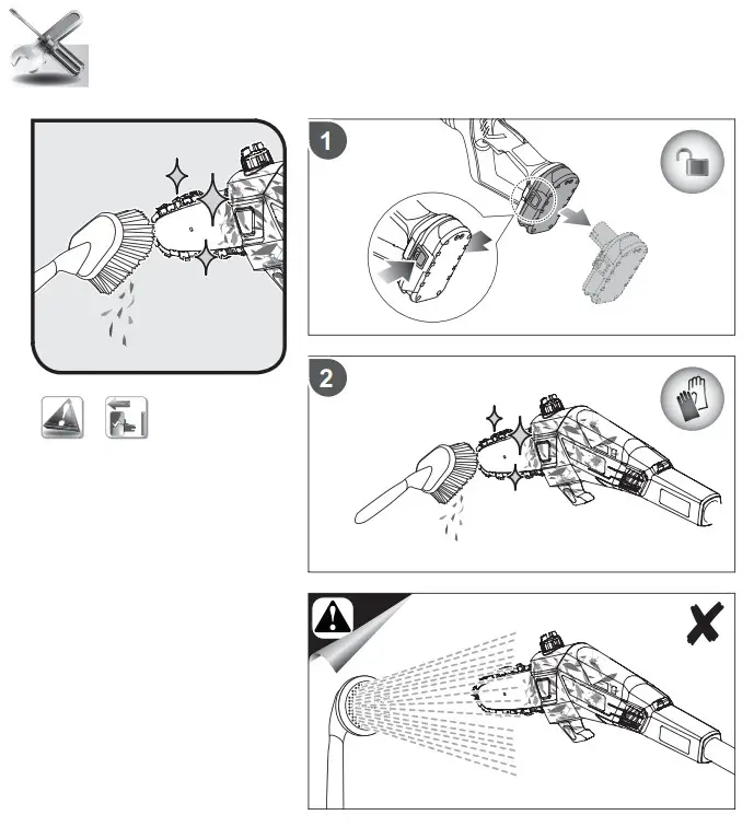 RYOBI OPP1820 18V ONE+ 3m Cordless Pole Saw - Parts 11