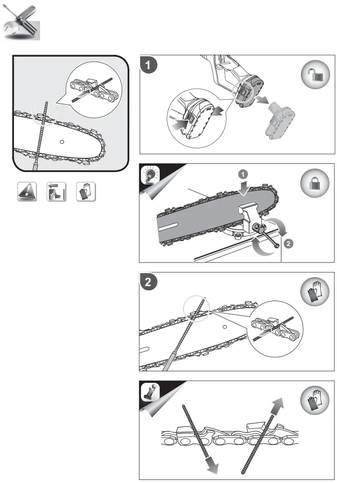 RYOBI OPP1820 18V ONE+ 3m Cordless Pole Saw - Parts 8