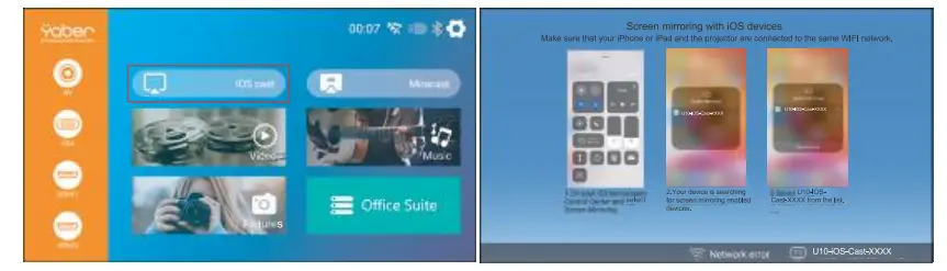 Yaber U10 Native 1080P Entertainment LCD Projector - Back home page
