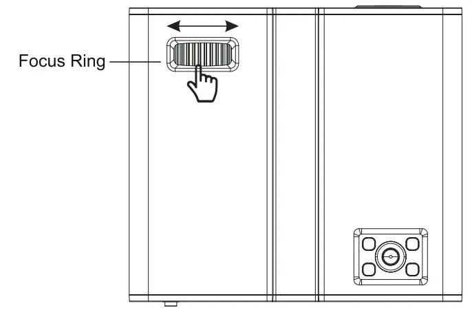 Yaber U10 Native 1080P Entertainment LCD Projector - Fucus Ring