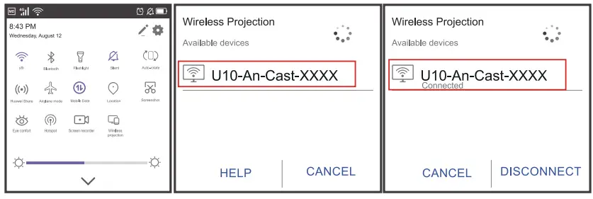 Yaber U10 Native 1080P Entertainment LCD Projector - Setting menu